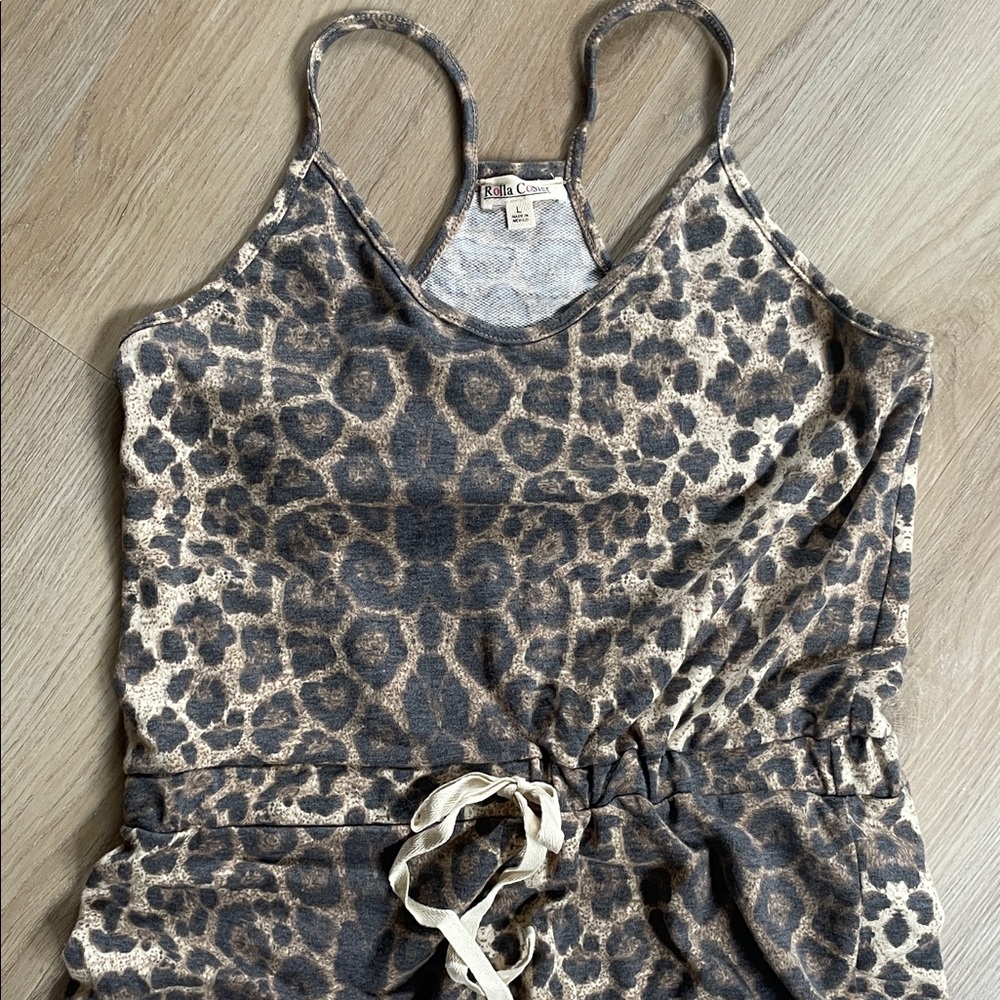 Leopard Print Romper - Picture 3 of 5